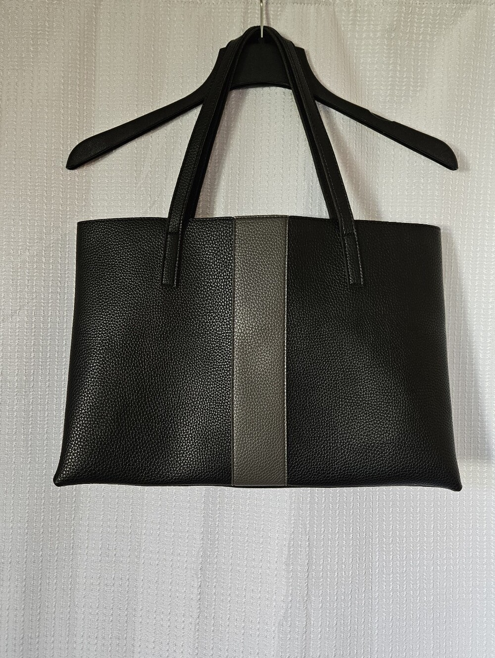 Vince Camuto black and grey tote bag purse